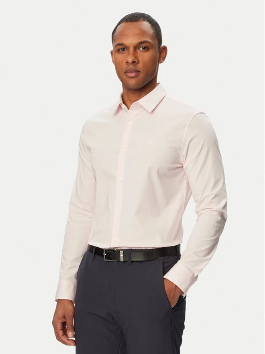 Zdjęcie produktu Calvin Klein Koszula LV04LB145G Różowy jasny Slim Fit