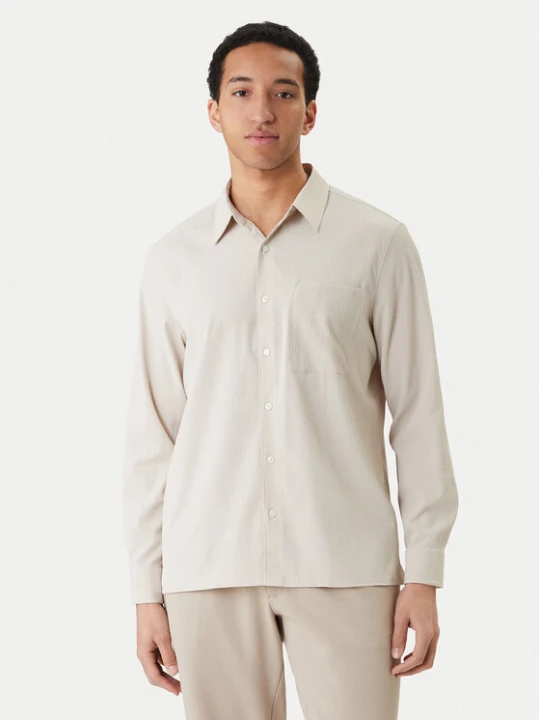 Zdjęcie produktu Calvin Klein Koszula LV04LF108G Beżowy Classic Fit