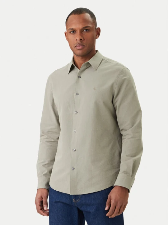Zdjęcie produktu Calvin Klein Koszula LV04LF110G Khaki Regular Fit