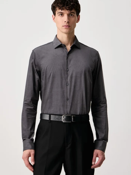 Zdjęcie produktu Calvin Klein koszula męska sztruksowa szary