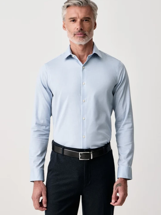 Zdjęcie produktu Calvin Klein koszula non-iron męska z bawełną niebieski