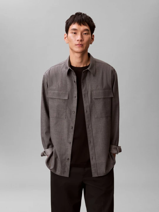 Zdjęcie produktu Calvin Klein Koszula | Relaxed fit szary