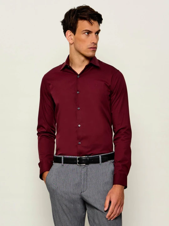 Zdjęcie produktu Calvin Klein Koszula | Slim Fit | stretch | easy care bordowy