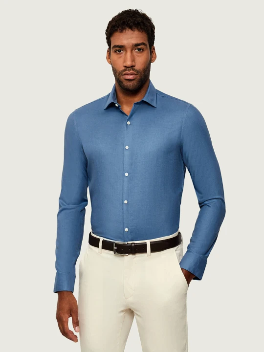 Zdjęcie produktu Calvin Klein Koszula | Slim Fit | z dodatkiem wełny niebieski