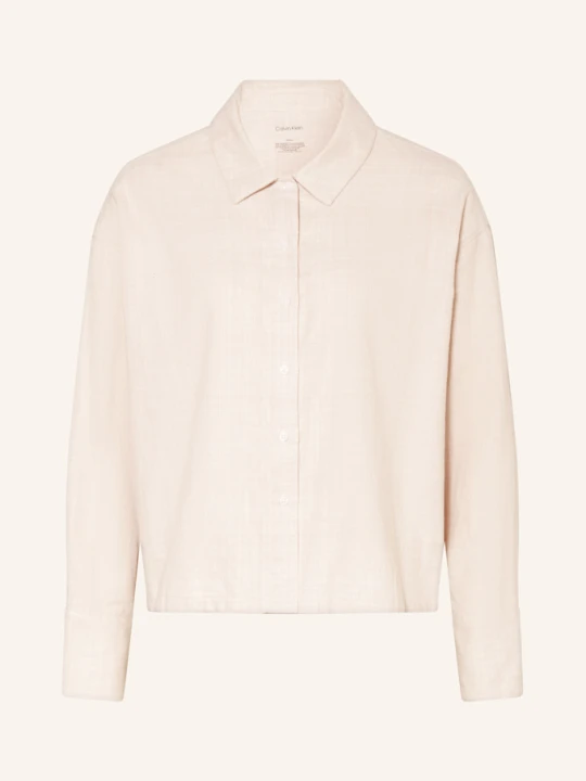 Zdjęcie produktu Calvin Klein Koszulka Od Piżamy Flannel Sleep Z Flaneli beige