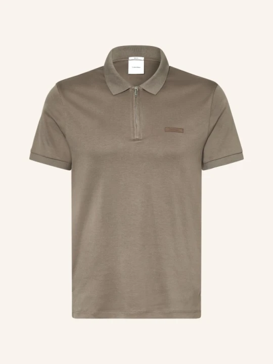 Zdjęcie produktu Calvin Klein Koszulka Polo Z Dżerseju, Krój Slim Fit braun KHAKI