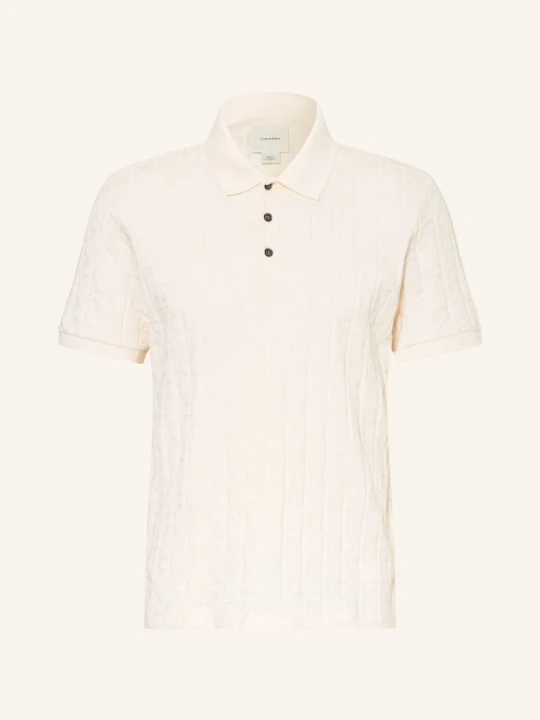 Zdjęcie produktu Calvin Klein Koszulka Polo Z Dżerseju weiss ECRU