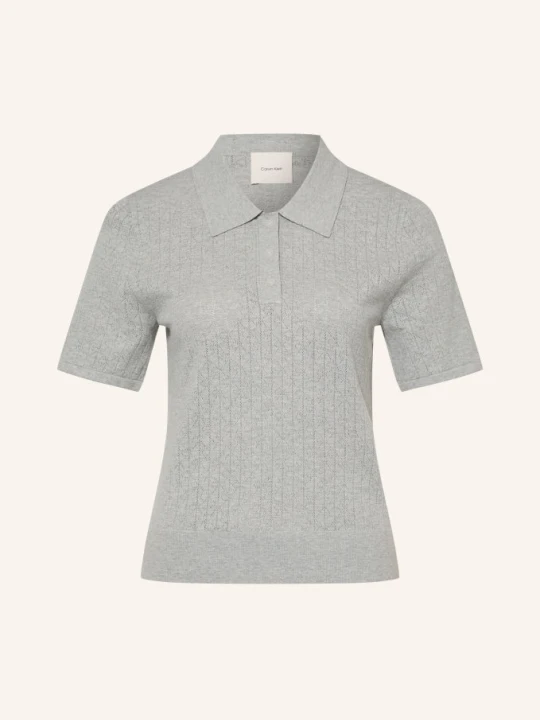 Zdjęcie produktu Calvin Klein Koszulka Polo Z Dzianiny grau JASNOCZARY
