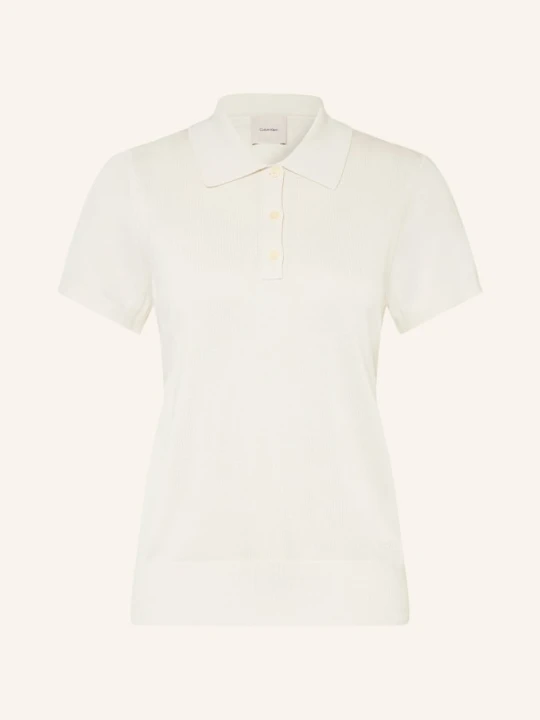 Zdjęcie produktu Calvin Klein Koszulka Polo Z Dzianiny weiss KREMOWY