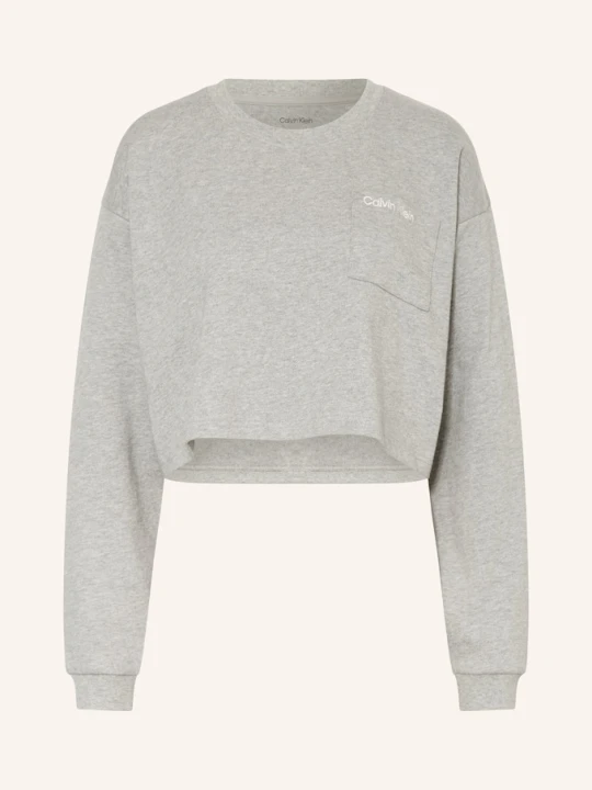 Zdjęcie produktu Calvin Klein Koszulka Rekreacyjna Logo Cotton Jersey grau SZARY