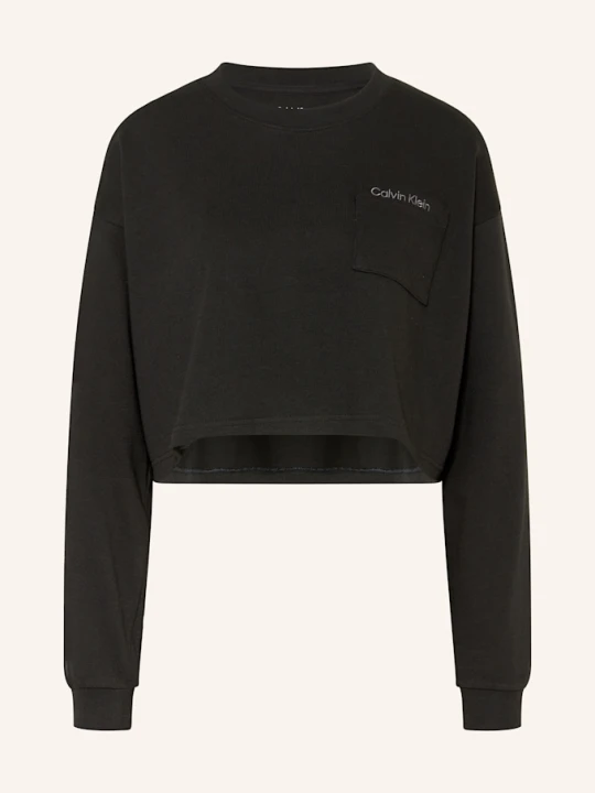 Zdjęcie produktu Calvin Klein Koszulka Rekreacyjna Logo Cotton Jersey schwarz CZARNY