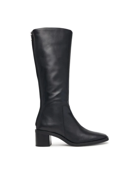 Zdjęcie produktu Calvin Klein Kozaki Block Heel High Boot Zip Lth HW0HW03172 Czarny