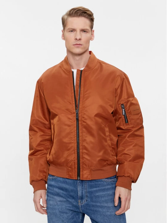 Zdjęcie produktu Calvin Klein Kurtka bomber Sateen Hero Bomber K10K109907 Brązowy Regular Fit