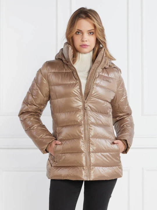Zdjęcie produktu Calvin Klein Kurtka ESS BELTED PADDED LW | Regular Fit brązowy