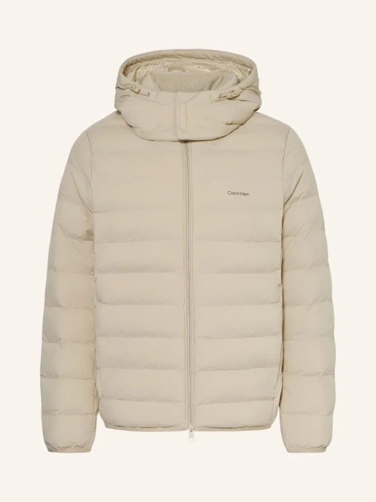 Zdjęcie produktu Calvin Klein Kurtka Pikowana Z Odpinanym Kapturem beige