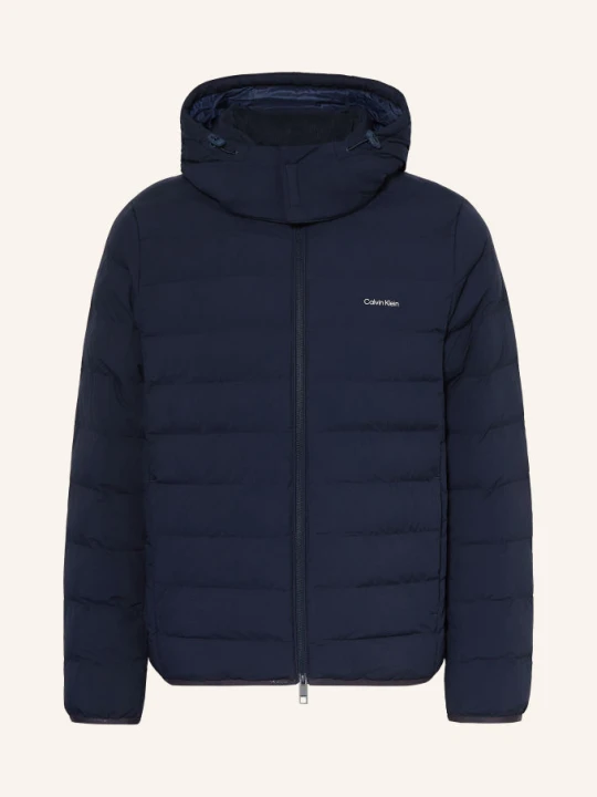 Zdjęcie produktu Calvin Klein Kurtka Pikowana Z Odpinanym Kapturem blau GRANATOWY