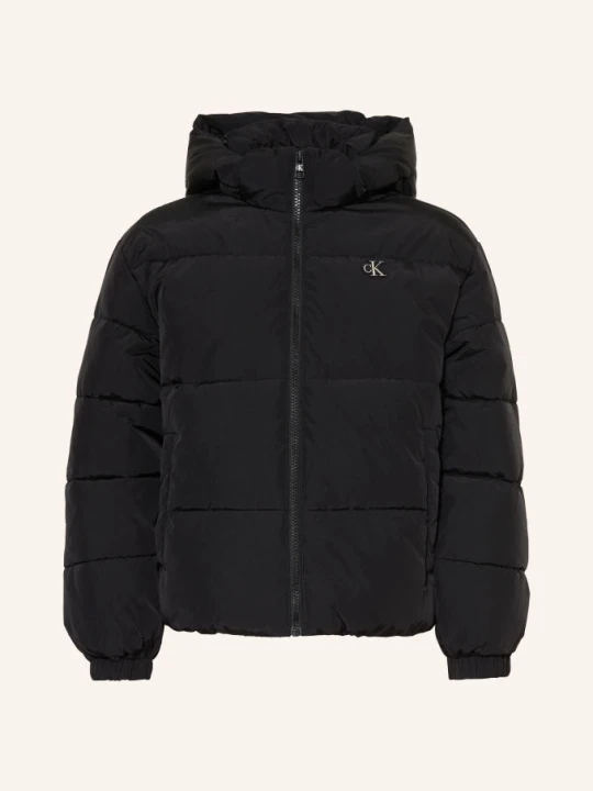 Zdjęcie produktu Calvin Klein Kurtka Pikowana Z Odpinanym Kapturem schwarz CZARNY