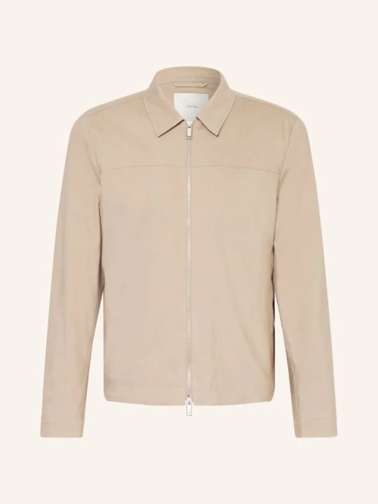 Zdjęcie produktu Calvin Klein Kurtka Z Lnu beige SZARY