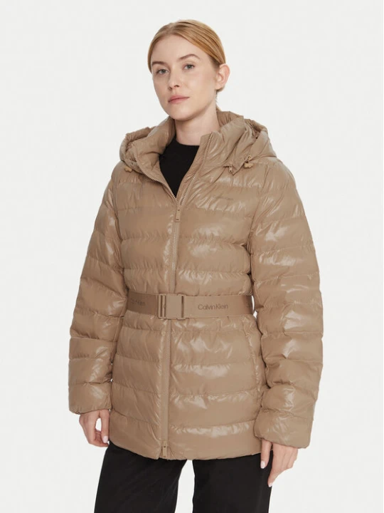 Zdjęcie produktu Calvin Klein Kurtka zimowa LV044D542G Beżowy Regular Fit