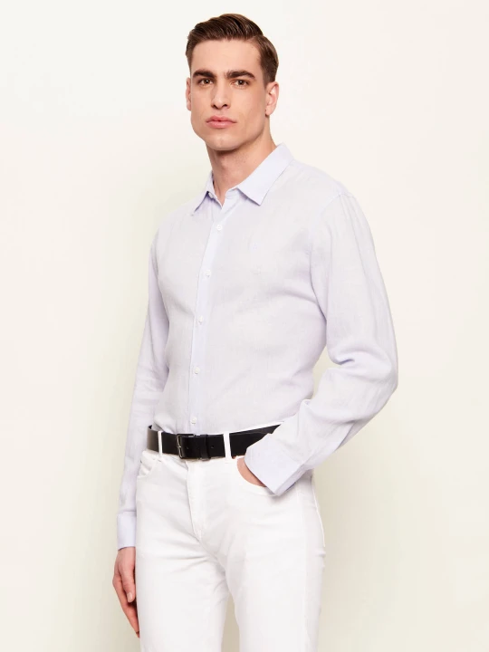 Zdjęcie produktu Calvin Klein Lniana koszula | Classic fit błękitny