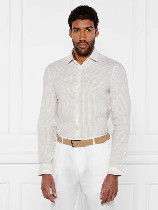 Zdjęcie produktu Calvin Klein Lniana koszula | Slim Fit beżowy