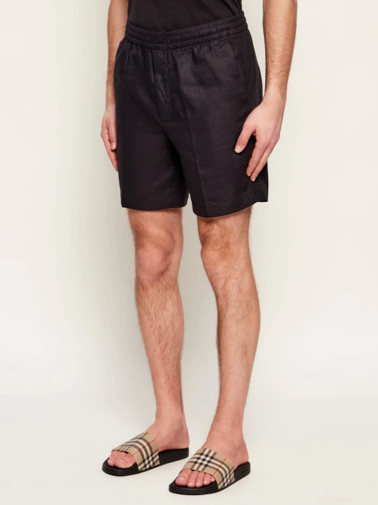 Zdjęcie produktu Calvin Klein Lniane szorty chino | Straight fit czarny