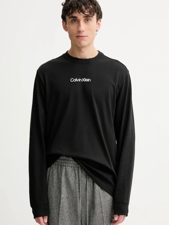 Zdjęcie produktu Calvin Klein longsleeve bawełniany czarny