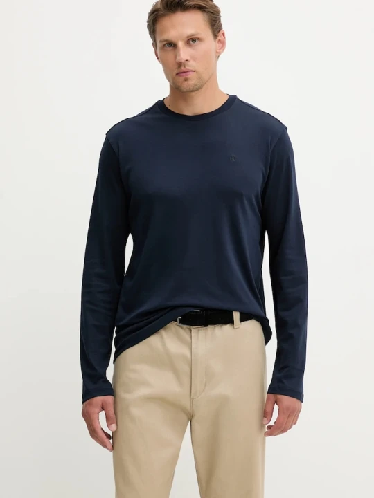 Zdjęcie produktu Calvin Klein longsleeve bawełniany granatowy