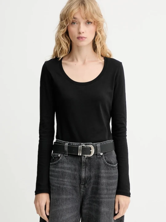 Zdjęcie produktu Calvin Klein longsleeve bawełniany czarny