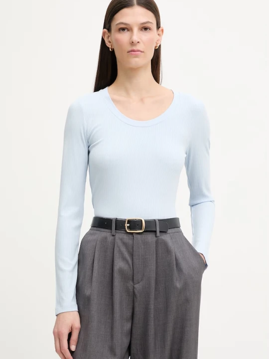 Zdjęcie produktu Calvin Klein longsleeve damski z modalem niebieski