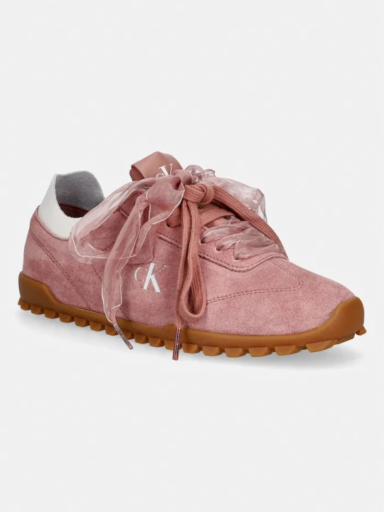 Zdjęcie produktu Calvin Klein LOW PROFILE RUN MG SUE DB LACES sneakersy damskie różowy