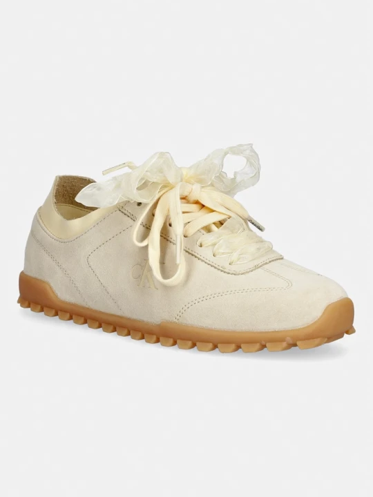 Zdjęcie produktu Calvin Klein LOW PROFILE RUN MG SUE DB LACES sneakersy damskie żółty