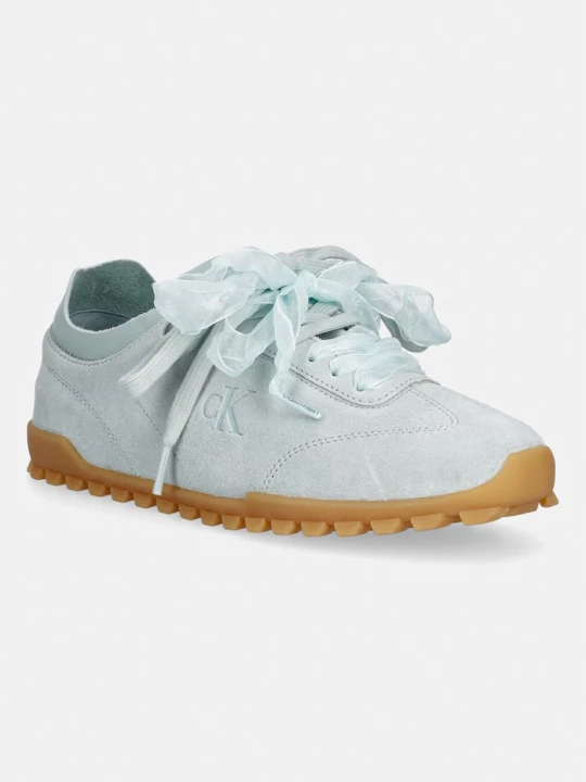 Zdjęcie produktu Calvin Klein LOW PROFILE RUN MG SUE DB LACES sneakersy damskie skórzane niebieski