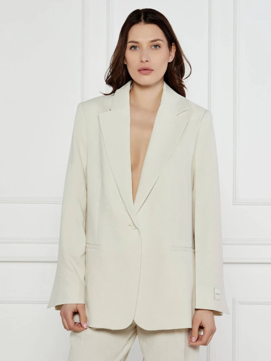 Zdjęcie produktu Calvin Klein Marynarka | Relaxed fit ecru