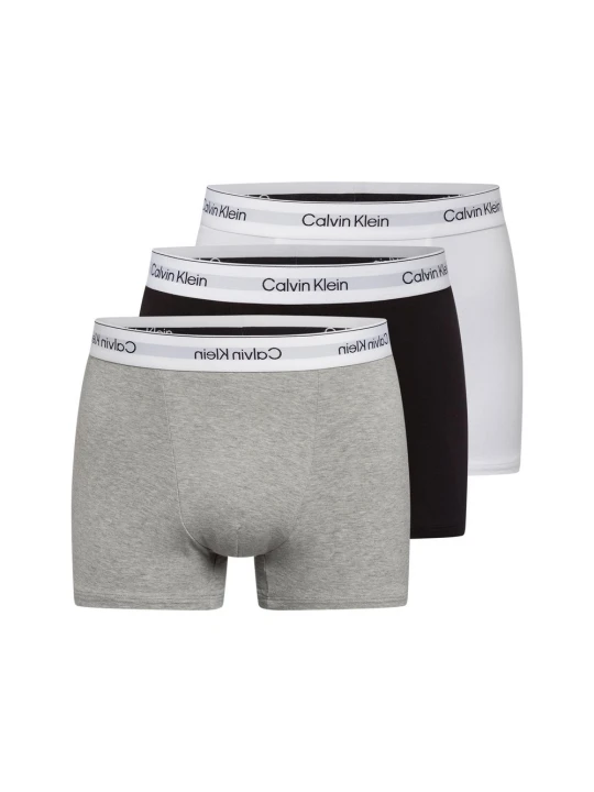 Zdjęcie produktu Calvin Klein kąpielówki w 3-paku Mężczyźni Bawełna szary | czarny | biały