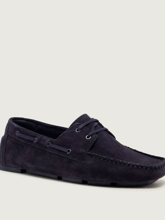 Zdjęcie produktu Calvin Klein Mokasyny Driver | zamsz granatowy