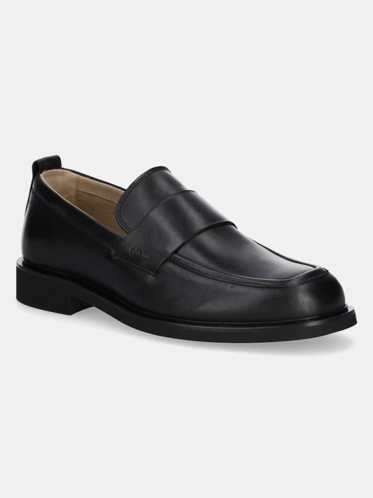 Zdjęcie produktu Calvin Klein mokasyny skórzane SQ RUBBER LOAFER czarny