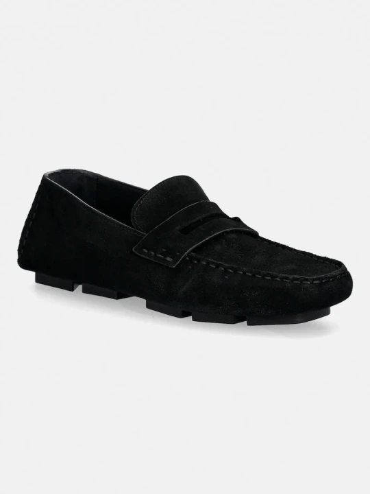 Zdjęcie produktu Calvin Klein mokasyny zamszowe SQUARE DRIVER SUEDE czarny