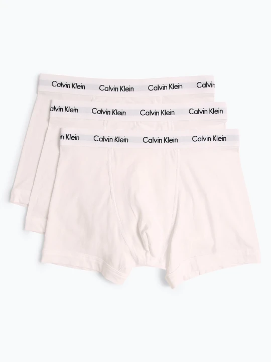 Zdjęcie produktu Calvin Klein Obcisłe bokserki pakowane po 3 szt. Mężczyźni Dżersej biały