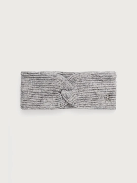 Zdjęcie produktu Calvin Klein opaska na głowę damska z wełną szary