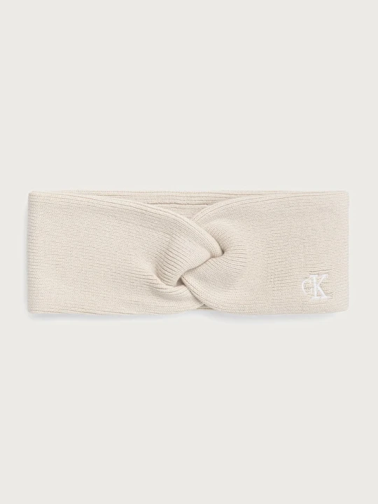 Zdjęcie produktu Calvin Klein opaska na głowę damska z wiskozy beżowy
