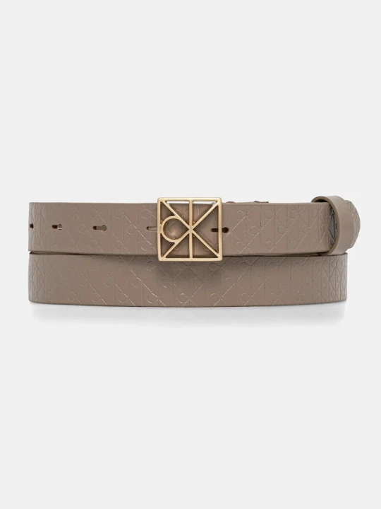 Zdjęcie produktu Calvin Klein pasek damski skórzany beżowy