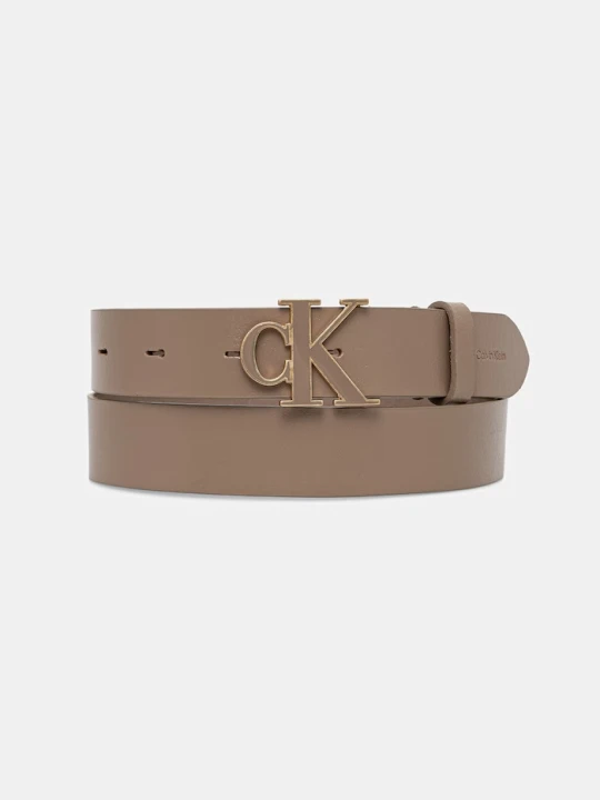 Zdjęcie produktu Calvin Klein pasek damski skórzany beżowy