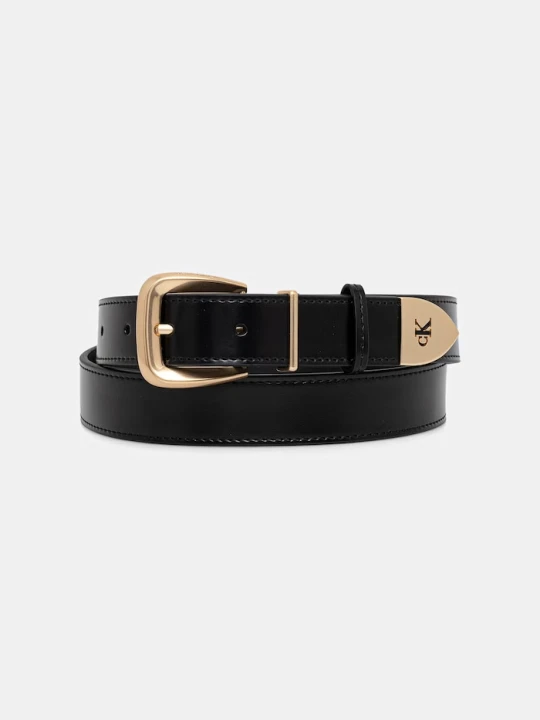 Zdjęcie produktu Calvin Klein pasek damski skórzany czarny
