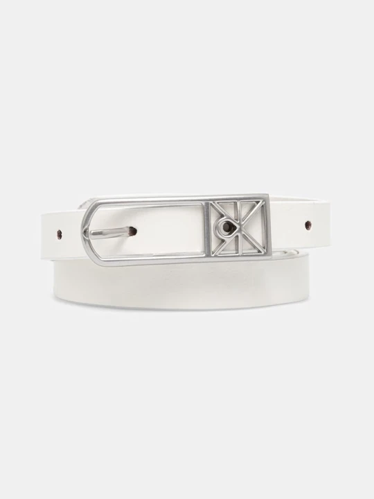 Zdjęcie produktu Calvin Klein pasek damski skórzany biały