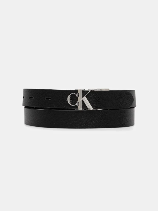 Zdjęcie produktu Calvin Klein pasek dwustronny damski skórzany czarny