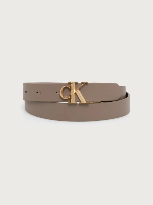 Zdjęcie produktu Calvin Klein pasek dwustronny damski skórzany beżowy