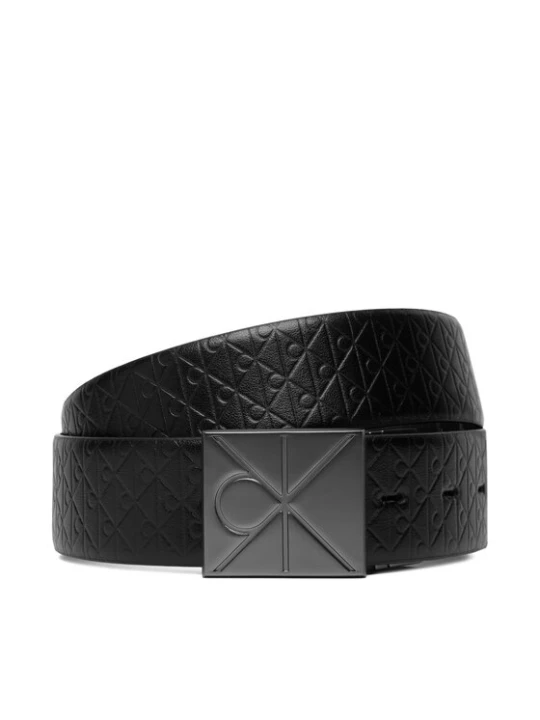 Zdjęcie produktu Calvin Klein Pasek Męski Emblem Plaque W / Aop 35Mm Adj / Re LV04D7083G Czarny