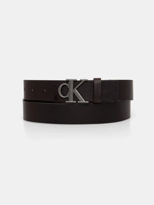 Zdjęcie produktu Calvin Klein pasek męski skórzany brązowy