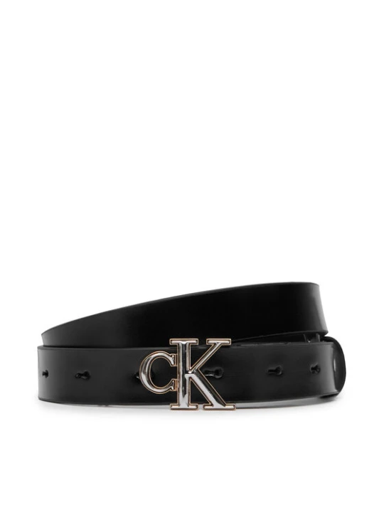Zdjęcie produktu Calvin Klein Pasek Round Ck 2Color Buckle Smooth 25 LV04F7132G Czarny
